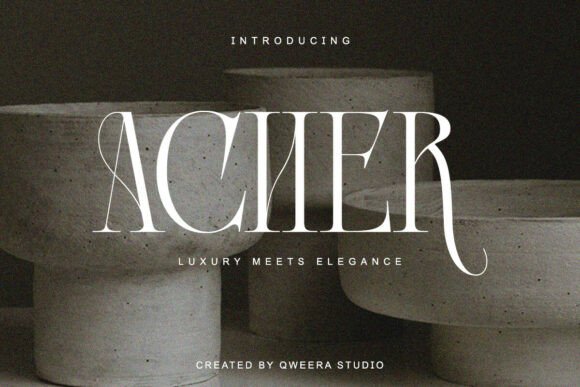 Acher Font for Elegant Web Design