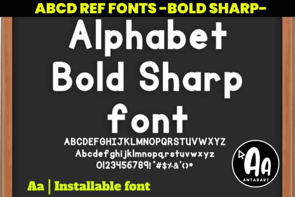 Alphabet Bold Sharp Font