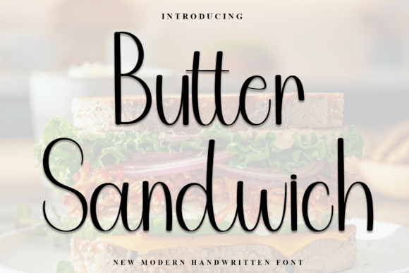 Butter Sandwich Font for Creative Design