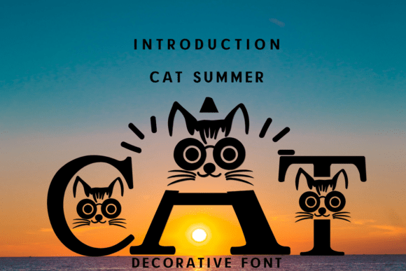 Cat Summer Font for Creative Brands