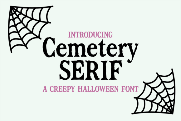 Cemetery Serif Font for Halloween Branding