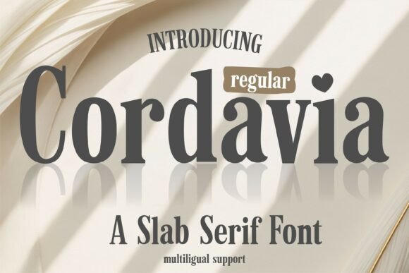 Cordavia Regular Font Review