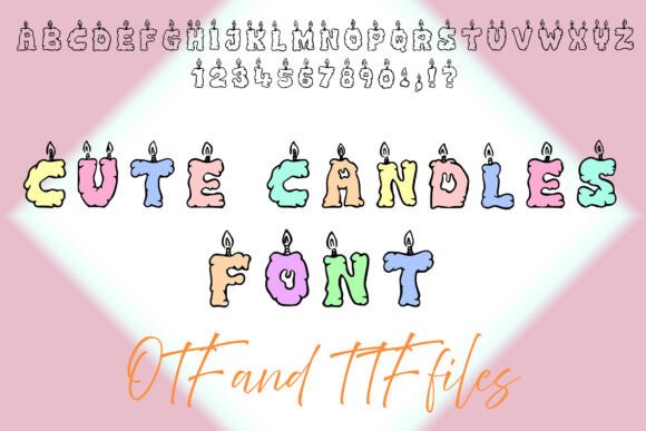 Cute Candle Font for Creative Campaigns