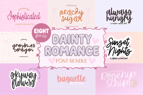Dainty Romance Script Bundle