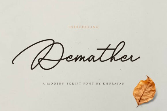 Demather Font for Professional Branding