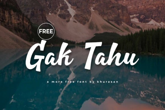 Gak Tahu Font for Elegant Design