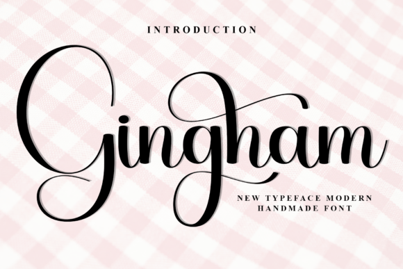 Gingham Font for Creative Projects
