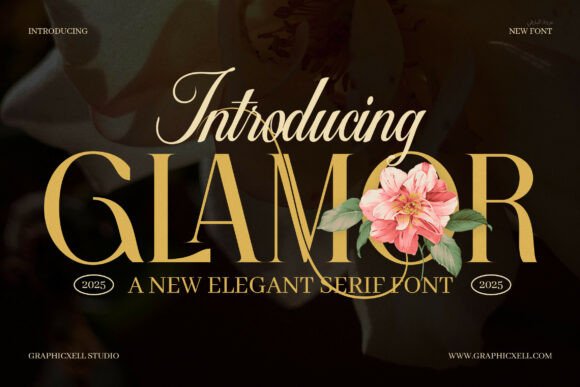 Glamor Font: A Luxurious Serif for Creative Projects