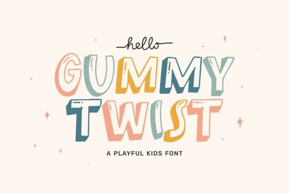Gummy Twist Font for Creative Projects