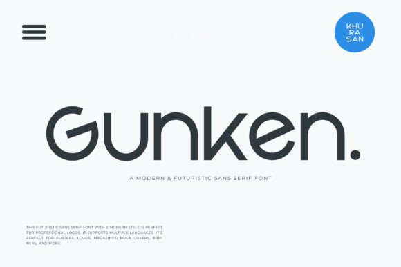 Gunken Font for Creative Makers