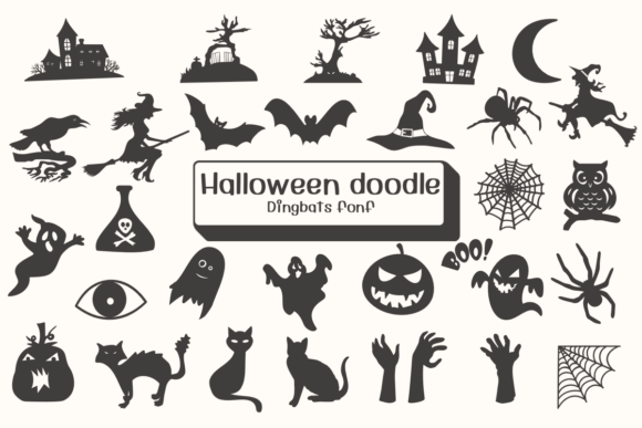 Halloween Doodle Font Review
