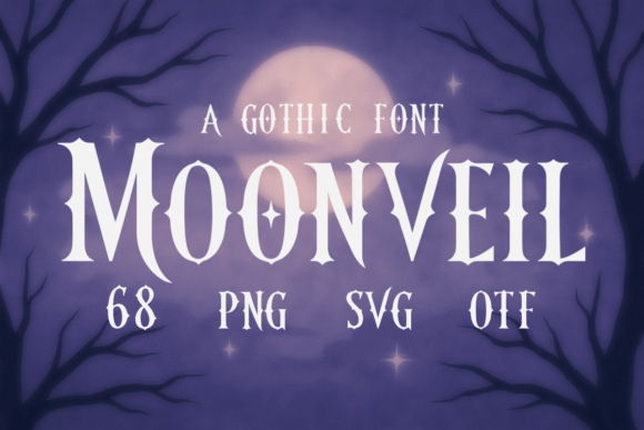 Moonveil Font: Gothic Elegance for Handmade Creators