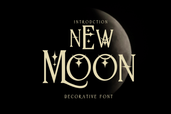 New Moon Font for Creative Projects