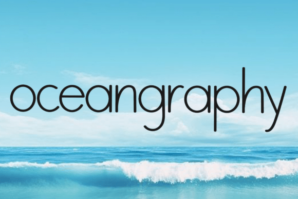 Oceangraphy: A Festive Font for Holiday Campaigns