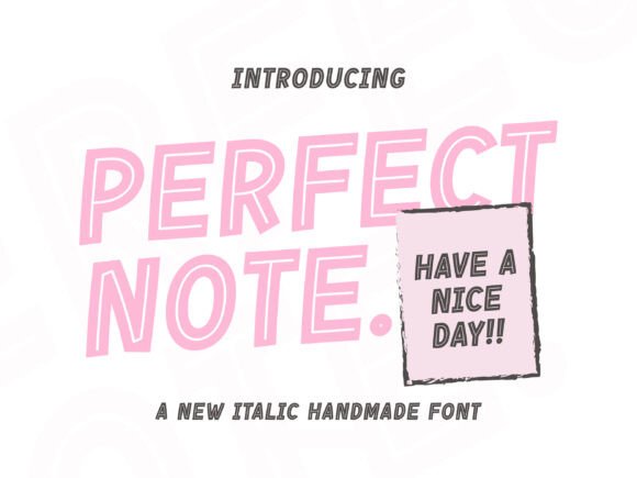 Perfect Note Font for Creative Design
