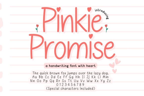 Pinkie Promise Font for Creative Brands