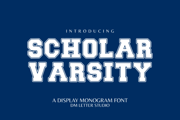 Scholar Varsity Font for Business Branding