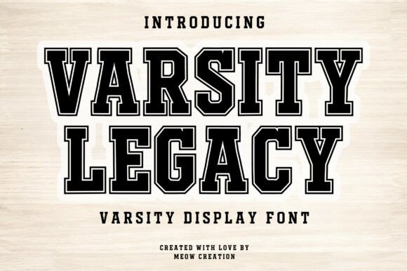 Varsity Legacy Font for Bold Web Design