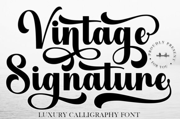 Vintage Signature Font