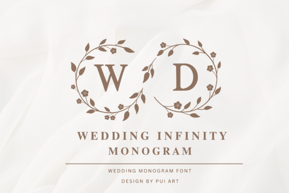 Wedding Infinity Monogram Font